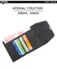 Nova Carteira Feminina Curta Simples, Estilo Retrô Couro Fosco Compacta Dobrável Porta-Moedas, Clutch e Porta-Cartões