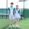 Uniforme Escolar de Verão Conjunto de Manga Curta Ensino Fundamental Ensino Médio Uniforme de Turma Roupa Esportiva Camiseta para Esportes Coletivos Masculina e Feminina