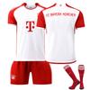 Barcelona Versión Nombre Impreso No. 19 Yamal 10 Messi Bayern Jersey DIY Set de Uniforme de Fútbol para Niños y Adultos