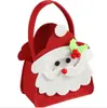 Bolsa de Fieltro Navideña Estilo Tiktok Transfronteriza, Bolso de Mano de Fieltro Creativo para Regalo de Nochebuena para Niños
