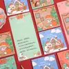 Tarjeta de felicitación navideña de dibujos animados linda, Regalo de cumpleaños hecho a mano para niños, Bendición de mensaje, Tarjeta pequeña en blanco, DIY escrito a mano
