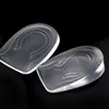 Palmilha Silicone Interna para Aumento de Altura PU Gel Transparente Invisível Almofada de Aumento Absorvente de Choque Masculina e Feminina Meia-Palmilha Grossa e Fina Almofada de Salto