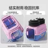 Caixa de transporte para animais de estimação para viagens aéreas, bolsa portátil para gatos e cães para viagens, gaiola de cachorro respirável, cama de cachorro para carro, bolsa de viagem para gatos