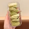 Elásticos de Borracha Universais em Caixa para Crianças e Adultos, Prendedores de Cabelo Coloridos Macaron para Rabo de Cavalo Alto, Alta Elasticidade, Não Puxam o Cabelo, Argolas de Cabelo