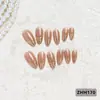 24 PIEZAS Colección de Arte para Uñas Bestseller Transfronterizo Navidad Halloween Flor Uñas Portátiles Ojo de Gato Halloween Piezas de Uñas Portátiles