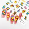 Camuflaje 5D en relieve dibujos animados lindos pegatinas para uñas sanliou coolomi gato KT Pooh stitch calcomanías para uñas
