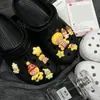 Série Tendência Nova Temática de Estrelas Acessórios para Tamancos Versáteis Charms de Sapato em Resina em Formato de Estrela e Flores para Sapato