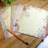 Estilo pastoral europeu lindo romântico retrô Papelaria 10 em 8 opções