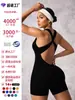 Mono de Yoga con Estampado de Leopardo Transfronterizo de Verano Estilo Europeo y Americano Mono Cruzado sin Costuras de Cintura Alta Ropa Deportiva de Fitness Yoga