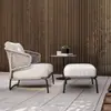 Mesa y Sillas de Exterior Nórdicas Modelo de Apartamento Pequeño Sala de Exposiciones Club al Aire Libre Muebles de Patio para Influencers Jardín de Villa Balcón Mesa y Sillas