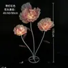 Adereços Decorativos, Flores Artificiais, Flores Simuladas, Flores Coloridas Grandes para Shoppings, Flores de Malha de Seda Prontas, Flores Feitas à Mão, Decorações Internas e Externas