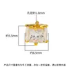 Pingente Espaçador Geométrico de Barril com Zircônia Microincrustada em Prata de Lei S925 para Pulseira Colar DIY Feito à Mão