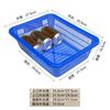 Cesta de Verduras Cesta de Plástico Marco Rectangular Pequeña Lavado Comercial Almacén Distribución Drenaje Blanco Engrosado Almacenamiento Malatang