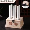 Caja de moxibustión de madera maciza, portátil, con palo de moxa, dispositivo de moxibustión elástico engrosado y automático, venta al por mayor, caja de moxibustión de roble