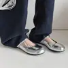 Zapatos Mary Jane de nicho, alta gama, para mujer, perfectos con faldas, nueva colección de verano 2026, negros, con una sola tira, punta redonda y apertura poco profunda