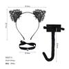 Halloween Enfeite de Cabeça de Animal Novo Tiara de Gato Conjunto de Cauda de Pelúcia para Adulto Tiara de Orelha de Gatinho Adereços para Fantasia