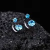 Anillo de Herradura de Aleación de Titanio F136, Pendientes de Diamante Individual para Hombres, Tachuelas Versátiles para Cartílago, Accesorios de Alta Gama para Mujeres