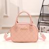 Moda Nueva Llegada Romboidal Bolso de Hombro para Mujer Color Sólido Simple Elegante Bolso Pequeño Bolso de Mujer Combinable Textil Hombro Cruzado