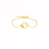 Pulsera Hebilla de Paz Flor de Loto Dorada Modelo Nuevo 2026 Lujo Ligero Elegante Exquisito Diseño de Nicho Pulsera Joyería