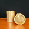 Suministro de fábrica Soporte para bolígrafos de latón patrón de carácter fu inscripción simple retro estudio oficina decoración de escritorio regalo