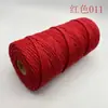 Cuerda de Algodón Colorida de 3 mm Tejida a Mano DIY Hilo de Algodón Grueso Cuerda Decorativa para Tapicería Cuerda de Embalaje Venta Caliente Transfronteriza