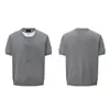 Camiseta de punto de manga corta para hombre, diseño de verano estilo Old Money, ajuste limpio, falso dos piezas, cuello Henry, fabricada en fábrica