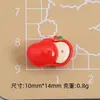 Mini Miau Manzana Juguete de Comida Dibujo Animado Hecho a Mano Accesorios para Joyería DIY Pegamento de Crema Resina Accesorios Pequeños Materiales para Uñas