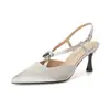 Sandálias de Pele de Ovelha com Biqueira de Strass para Mulheres, Bico Fino, Novo Estilo Primavera, Salto Super Alto Deslumbrante, Tiras Cruzadas, Salto Agulha, Sapatos Sexy
