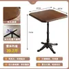 Juego de mesa y sillas de madera maciza estilo retro americano para café y bar, adecuado para panaderías, tiendas de postres y té de leche, mesas comerciales para restaurantes occidentales