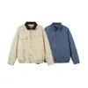 Responde Me Marca de Moda Chaqueta de Trabajo Azul Francés con Solapa para Hombre Casual Primavera y Otoño Nuevo Estilo Abrigo Superior W517