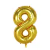 Versão Americana Balão Digital de Filme de Alumínio 32 polegadas Embalado Individualmente Decoração de Festa de Aniversário Arranjo Balão Inflável de Folha de Alumínio Gradiente