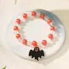 Nuevos Productos Yunjin, Populares en Europa y América, Pulseras Hechas a Mano con Cuentas para Halloween, Pulseras de la Serie Naranja del Festival de Fantasmas de Calabaza al por Mayor
