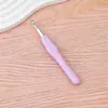 Ganchillo de Mango Suave Sólido de Tpr Colorido Grande y Pequeño de Aluminio Lana Ganchillo DIY Herramienta para Tejer a Mano Mango Antideslizante Ganchillo