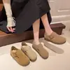 Zapatos Birkenstock de suela gruesa de cobertura total para mujer, nuevos versátiles de moda casual sin cordones para el otoño de 2026, zapatos Birkenstock mate