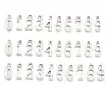 Acessórios para Joias DIY 26 Letras Inglesas Pingentes de Liga Pulseira Colar Decoração Material para Joias Artesanais Pingentes