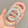 2025 Novo Elástico de Cabelo Cordão de Telefone Rabo de Cavalo Sem Costura Acessórios de Cabelo Elástico de Cabelo Simples de Alta Qualidade Tiara Durável para Mulheres