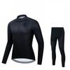 Nova camisa de ciclismo 2023 manga longa com fleece, traje de ciclismo fino, equipamento para ciclismo de estrada e mountain bike
