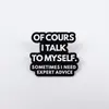 Broche Combinado Colorido Série de Letras Inglesas Desenho Animado Personalidade Geométrica Redondo Distintivo Acessório Esmalte Liga Metálica Medalha