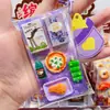 Nuevo y Creativo Tienda de Snacks Colorida Llavero Colgante Forma de Bolsa Juguete de Comida Miniatura, Colgante de Bolsa Lindo y de Alta Apariencia