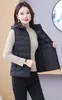 Chaleco Ligero de Plumón y Algodón para Mujer, Estilo Corto, Nueva Moda Primavera y Otoño 2026, Elegante y Versátil, Cálido, Ajustado, Chaleco Adelgazante