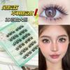 Pestañas Postizas Autoadhesivas sin Pegamento con Tallos Negros, Adecuadas para Uso Diario, Principiantes, Look Natural, Gama Completa de Pestañas, Tridimensionales, Gruesas, Maquillaje Nude