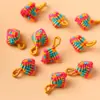 Accesorios para el Festival del Bote del Dragón Bolsitas Perfumadas Bordado Hecho a Mano DIY Tejido de Cuerda de Cinco Colores Zongzi Estilo Antiguo Hojas Iridescentes Accesorios Venta al por Mayor