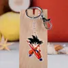 Versión Q del anime Dragon Ball llavero colgante de acrílico Rey Mono torankus colgante de bolsa de arroz de mono