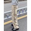 Calça Masculina de Verão com Listras Laterais Estilo Americano, Secagem Rápida, Cargo, Tendência, Corte Reto, Casual Esportiva