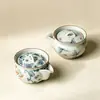 Tetera pequeña de cerámica vintage de horno Ru, juego de té kung fu de alta gama, tetera pequeña individual para uso doméstico con filtro de bola