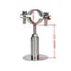 Abrazadera de Tubo Ajustable de Acero Inoxidable 304 con Base, Soporte Telescópico para Tubo, Soporte para Tubo, Abrazadera de Tubo, Sujetador de Tubo