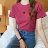 Verão 2026 Novas Camisetas Lisas Slim-Fit para Estudantes Moda Básica Manga Curta Estilo Coreano Camiseta Solta Streetwear Roupas Femininas