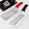 Venta al por mayor del fabricante Acero Inoxidable Doble Hoja Rallador Cuchillo para Verduras Cuchillo Rebanador Rallador de Col Cuchillo Pelador Gadgets de Cocina