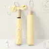 Paraguas con Mango de Madera Maciza al 70% de Descuento al por Mayor Paraguas Recubierto de Color para Sol y Lluvia Paraguas Plegable Manual Paraguas Anti-UV para Mujer Paraguas de Regalo