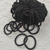 Estilo K de Elástico Grosso Preto Trançado Sem Costura Faixa de Cabeça para Cabelo Material para Acessórios de Joias Artesanais DIY